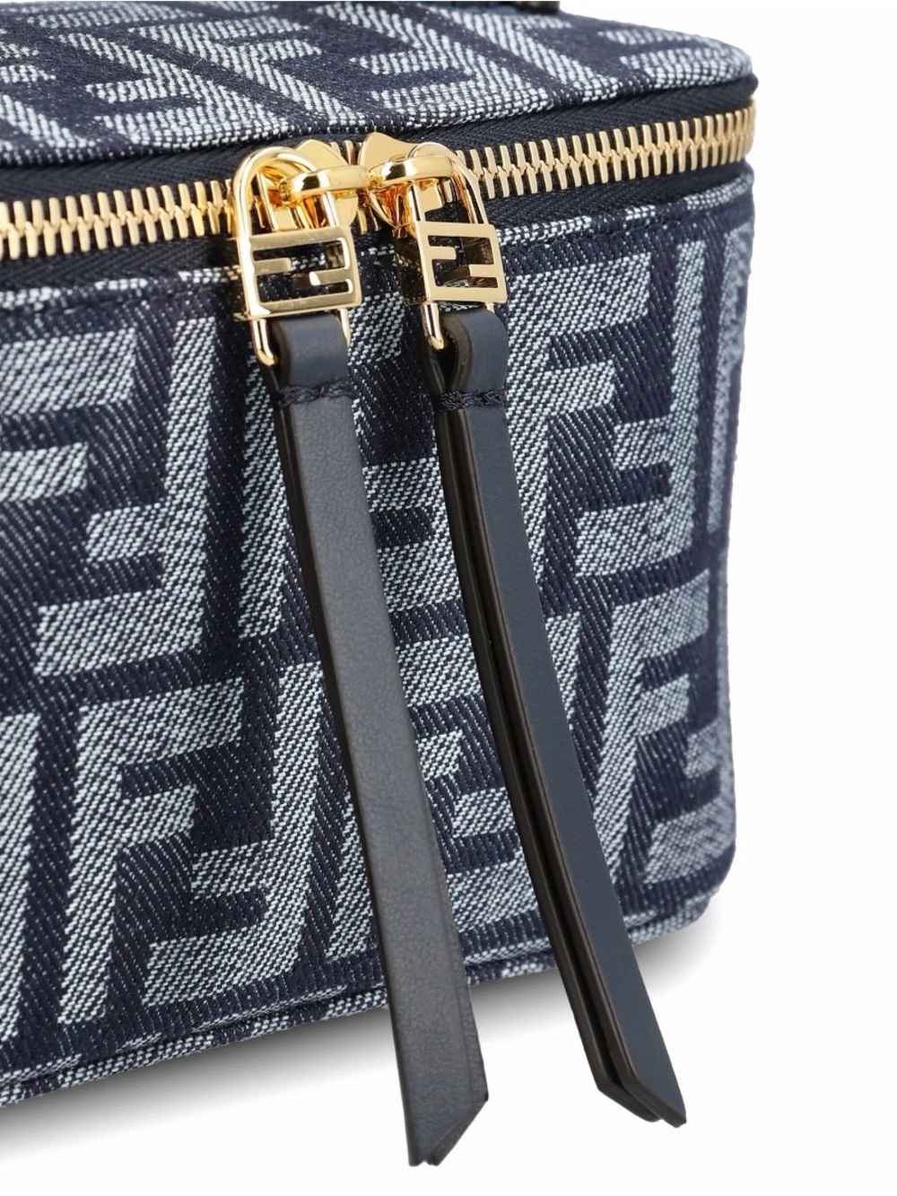 FENDI FF logo denim vanity crossbody bag - Picture 4 of 5